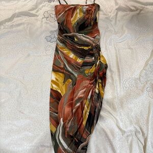 Windsor Multicolored Asymmetrical Bodycon Cocktail Dress